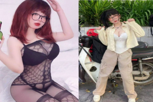 Em nữ sinh bím múp ướt át nhiều