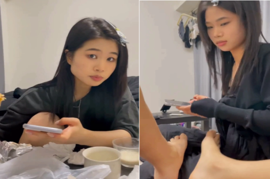 Em sang nhà thấy cu anh cười tít mắt