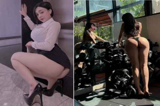 Gymer mông căng nhún phát nào khoái phát đó
