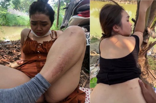 Sex lén em vợ bạn bên sông run sợ