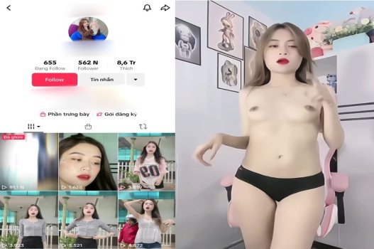 Tiktoker thân hình đẹp nhất nhún nhảy linh hoạt